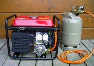 Gasgenerator mit Gasflasche LPG